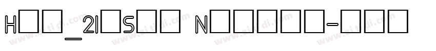 Hlv_2Inset Normal字体转换